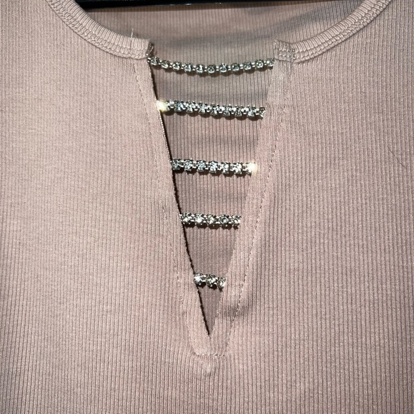 Garage Rhinestone Rodeo Ribbed Cropped Tank - Picture 3 of 4